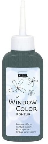 CREATIV DISCOUNT Window-Color Konturenfarbe 80ml, Grau