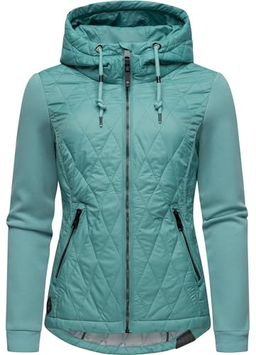 Ragwear Damen Übergangsjacke leichte Steppjacke kurz mit weichen Ärmeln und Kapuze Lucinda XS-6XL