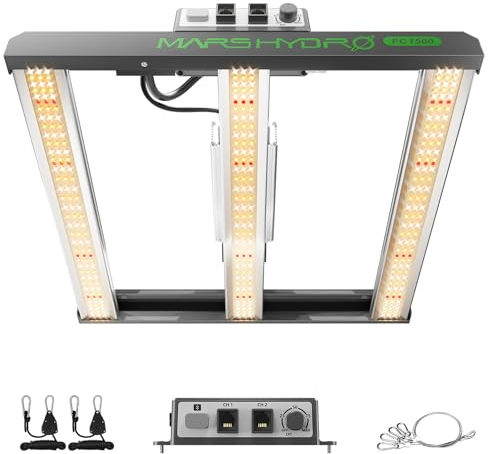 MARS HYDRO Smart FC1500 LED Grow Lampe 150W Samsung LM301H EVO Abdeckung Vollspektrum Pflanzenlampe Daisy Chain dimmbare Bar Wachstumslampe für Zimmerpflanzen, Gemüse, Blume