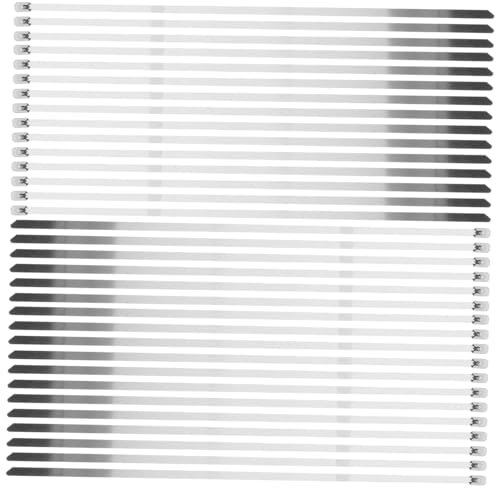 Yardenfun 100pcs Stainless Steel Zip Ties for Chain Link Fence Dog Tie Out Cable Fencing Slats