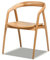 Jennifer Taylor Home Simeon Esszimmerstuhl, skandinavisch, geformt, Eichenholz, 53,3 cm, warmes natürliches braunes Eichenholz