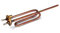 G GRIMALDI Candela Resistenza Ricurva Compatibile con Scaldabagno Ariston 1200W con Porta Anodo M6 RECO