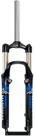 ITOSUI Forcella Ammortizzata per Mountain Bike da 26 Pollici, Forcella a Molla da 100 mm, Tubo Dritto, Disco V, Forcella per Bici, QR, 9 mm, Blocco Manuale