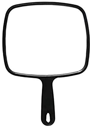 Basteltisch Für Kinder der Hand gehaltener einzelner großer Spiegel, Sonstiges Bastelschrank Mit Ausklappbarem Tisch (White, One Size)