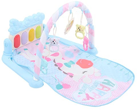 Akozon Multifunktionales Baby-Kick-Play-Klavier-Lernspielzeug: Weiche Spielmatte mit Lebendigen Farben, Beruhigenden Schlafliedern und Lustigen Rasseln für die Entwicklung des