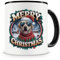 Samunshi® Weihnachten Tasse mit Spruch Merry Christmas Labrador Retriever Geschenk für alle Hudne Fans Kaffeetasse Tier Weihnachts Tassen zum Geburtstag Weihnachten 300ml schwarz