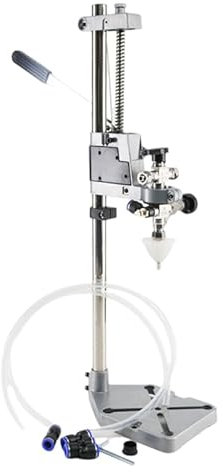 Llenadora de botellas de contrapresión – Máquina de llenado manual de líquidos para botellas de vidrio/plástico/vino – Altura ajustable de acero inoxidable