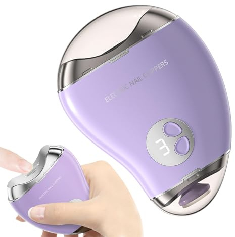 Nagelschere zum Schneiden von Zehennägeln, elektrischer Nagelschleifer für Menschen, Fußnägel in Griffform | Nagelspitzer für Erwachsene, Sicherheitsbeleuchtung Design 3