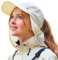 TOP-EX UV Sonnenhut Damen Pferdeschwanz UPF 50 Baseball Cap mit Nackenschutz Wasserdicht Outdoor Hut Sommer Fischerhut Safari Wanderhut Beige S