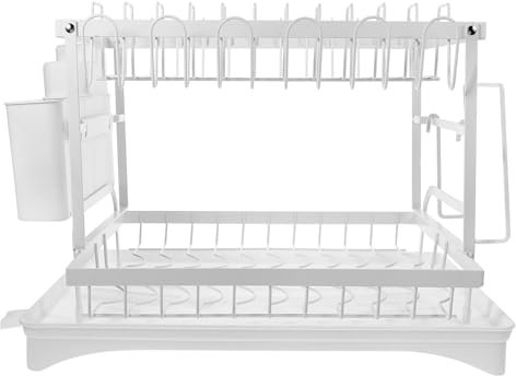 Cabilock Escurridor De Platos Estante Diseño Compacto Para Encimeras De Cocina Resistente