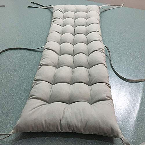 Liegestuhlkissen für den Außenbereich, mit dicker Füllung, für Sofa, Couch, Sofa, Couch, Sofa, Grau, 40,6 x 150 cm