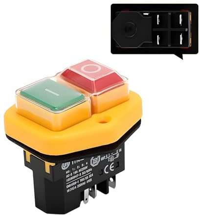 Oiieco 5 Pin 220V-250V Cement Mixer Electromagnetic On/Off Switches 900/41700 Compatible with Belle Minimix 150 May 2007+