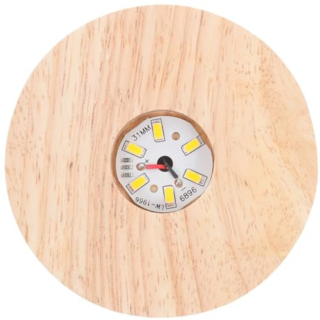 TOYANDONA Holz LED Display Base Warmes Licht USB Wiederaufladbar Kristall Kugel Ständer Kompakt Beleuchteter Holzsockel für Dekoration Nachtlicht Tischlampe