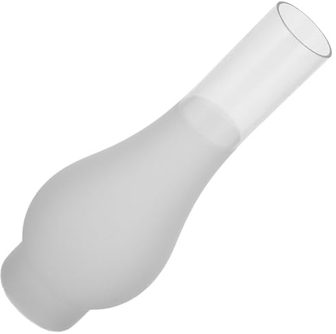 Vintage Öllampenschirm aus Glas als Ersatz für Petroleumlampe | Mattiertes Glas, Passend für Kerosinlampen und Alte Öllampen, Einfache Montage, für Wohnzimmer und Schlafzimmer