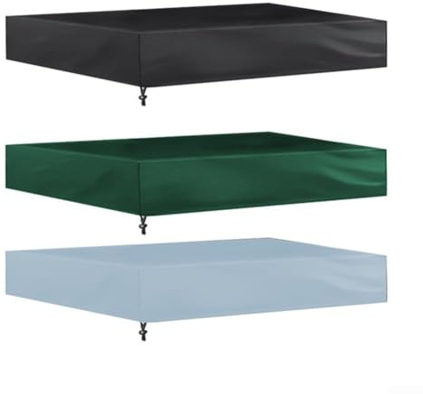 Wasserdichte quadratische Sandkastenabdeckung, 210D-Material, schützt Spielzeug und bietet sauberen Spielbereich (grün, 150 x 150 cm)