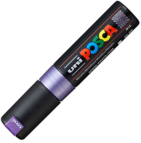POSCA 182688 - POSCA Marker mit breiter Keilspitze, violet metallic