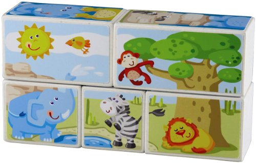 Haba 301202 Würfelpuzzle Zoo-Tiere