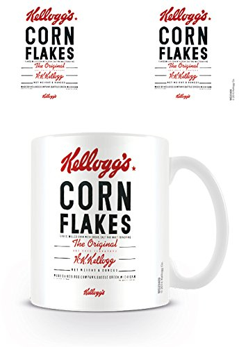 Kellogg's MG23409 Multi Coloured 11oz/315ml, Corn Flakes Vintage Mug, Ceramic