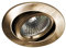 Lampenlux Einbaustrahler Samila rund 230V GU10 Aluminium 2700K Warmweiß schwenkbar (ohne Leuchtmittel) (messing antik)