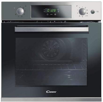 Candy FCPKS 826 XL/E - Horno multifunción - 70L - Función Vapor - Limpieza Aqualítica & Pirolítica - 3 resistencias - INOX - Clase A, Grey, 595x546x580 mm