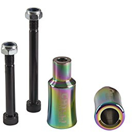 Chilli Scooter Pegs Barrel 2tlg. in der Farbe Rainbow, aus Aluminium gefertigt, C-1033-RB, 57mm