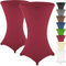 Gräfenstayn 2er-Set Stretch Stehtischhusse Diana mit Öko-Tex Siegel, Verstärkung im Fußbereich, in vielen Farben und Größen Ø60-65cm / Ø70-75cm / Ø80-85cm (Bordeaux, Ø80-85cm)