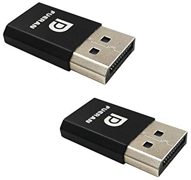 FUERAN Dummy Plug Headless Ghost Display Emulator Premium Aluminum PC(Fit Headless-1920x1080 New 4RD@60Hz) (DP-2P)