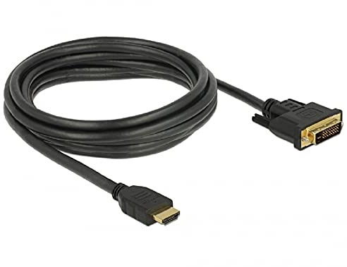Delock HDMI zu DVI 24+1 Kabel bidirektional Videokabel-Adapter 3,0 m