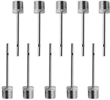 Famgee 100 Pcs Ball Pump Needle Inflation Needles Ball Inflating Air Pump Needle for Sports Balls Football Soccer Basketball Gym