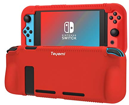 Teyomi Hülle Kompatibel mit Nintendo Switch, für Nintendo Switch Schutzhülle aus Silikon, Kompatibel mit Nintendo Switch Case(rot)