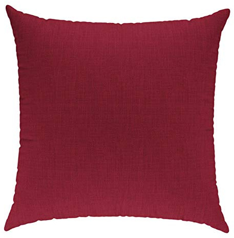 sunnypillow Palettenkissen mit abnehmbarem Bezug Kaltschaum Palettenauflage Palettenpolster Palettensofa Sitzkissen Rückenlehne Indoor Outdoor Kissen 40x40cm Rot