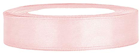 Premium Weddings Satinband Hellrosa 12 mm 25 m - Schleifenband Geschenkband Dekoband