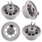 4 ruote inferiori per cestello lavastoviglie Hotpoint da 37 mm C00290453 43-BS-04