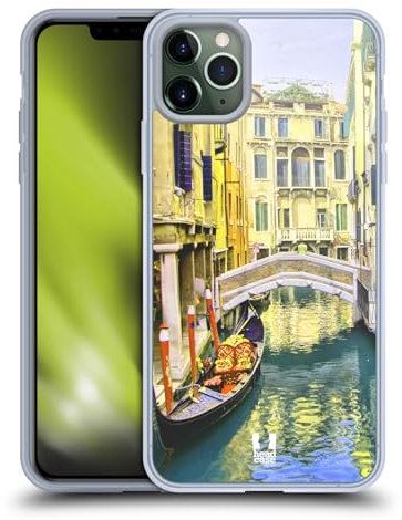 Head Case Designs Venice Italy Gondola Canal Best Of Places Set 3 Gel Case [Military Grade Protection] Compatible with Apple iPhone 11 Pro Max and Compatible with MagSafe