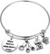 MYOSPARK Baker Gift Where There's A Whisk There's A Way Baking Bracelet with Measuring Spoons Mixer Cupcake Charms Kitchen Gift for Baker Chef Graduation Gift