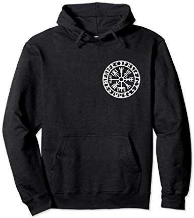 Vegvisir Wikinger Kompass Rune Schutz Symbol Kelten Nordisch Pullover Hoodie