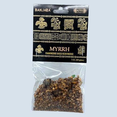 Ancient Wisdom Resina de Arbol Banjara - Resina de Incienso - Hecho en India - 30grs. (Mirra)