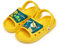 CELANDA Ciabatte da Spiaggia per Ragazzi e Ragazze Antiscivolo Pantofole da Bagno Bambini Morbidi Scarpe da Piscina Interno Esterno Estive Sandali Giallo-B 28/29 EU