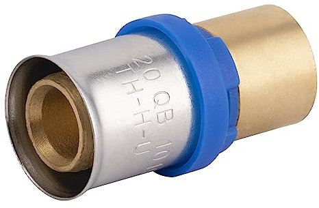 Raccord jonction Multicouche à Sertir Multi profils TH-H-U diamètre Ø20 mm/cuivre à souder Ø16 mm - Pour réseau d'eau potable et chauffage NOYON & THIEBAULT