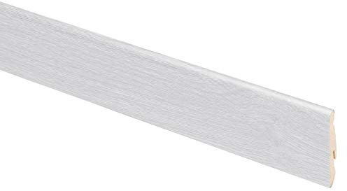 BATTISCOPA ROVERE GRIGIO MDF CM.240X5,8X1,4 PZ 1,0