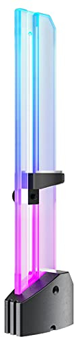 upHere ARGB Graphics Card GPU Support Bracket,Adjustable Single Slot,Support Video Card Holder Bracket with 5V 3PIN ARGB LED,GH03ARGB