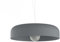 L+ Lustre suspendu en métal de forme cylindrique pour salon, cuisine moderne, diamètre 40 à 50 cm (couleur grise)