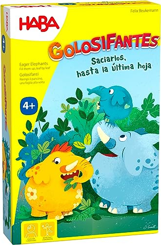 HABA 306262 Golosifantes Nicht wasserdicht Brettspiel für Kinder, Mehrfarbig