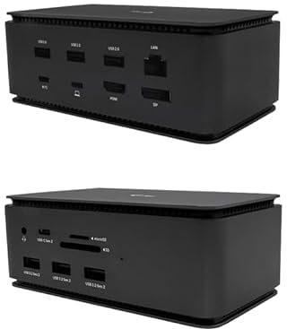 i-tec USB 4 Dockingstation 2x4K/1x8K - 1x DisplayPort, 1x HDMI, 1x GLAN, 1x USB-C 3.2 Gen2, 3X USB 3.2 Gen2, 3X USB 2.0, 1x SD/microSD, 1x Audio/Mik