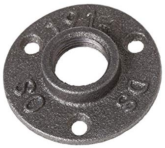 CEFPOD Flangia Filettata,Flangia da Pavimento 3 Pz 3/4Maltable Flowed Flowed Flowed Flange Flange Raccordi per Tubi a Parete Montaggio a Parete Nero