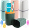 Reise Zahnbürsten Etui Zahnputzbecher Reisen Set Toothbrush Case Reiseetui Zahnbürstenhalter Zahnbürste Box und 4 Zahnbürstenhülle Tragbar für Camping Geschäftsreisen Zuhause 4 Stück