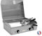 PLANCHAELEC - Plancha Electrique NEO E530-2400W - Couvercle + 2 Ustensiles - Inox - Thermostat Réglable - 8 Personnes - Made In France - L53 X P43 X H18 cm