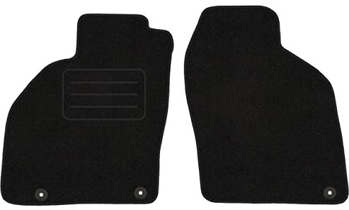 Vorne Velour Fußmatten Satz für Saab 9-3 I Cabrio (1998-2003) - 2-teilig - Passgenau
