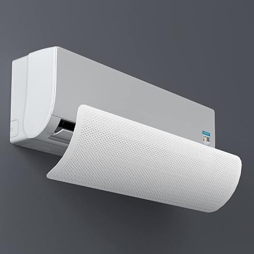 BeisDirect Verstellbarer Klimaanlagen-Windabweiser, Klimaanlagen-Windabweiser, Windabweiser, Klimaanlagen-Werkzeuge, Klimaanlagen-Abdeckung für Zuhause, Büro, 90 x 27 cm (A - Pure)