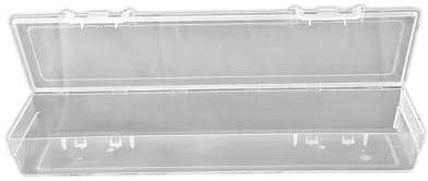SHC Web Plastic Art Box - Paintbrush/Pen/Pencil - 550ml - 31 x 8 x 3.8cm - For Artists/Students/Paint/Brushes - Art/Craft Storage - Pencil Case - Hinged Lid - Hanging Tab